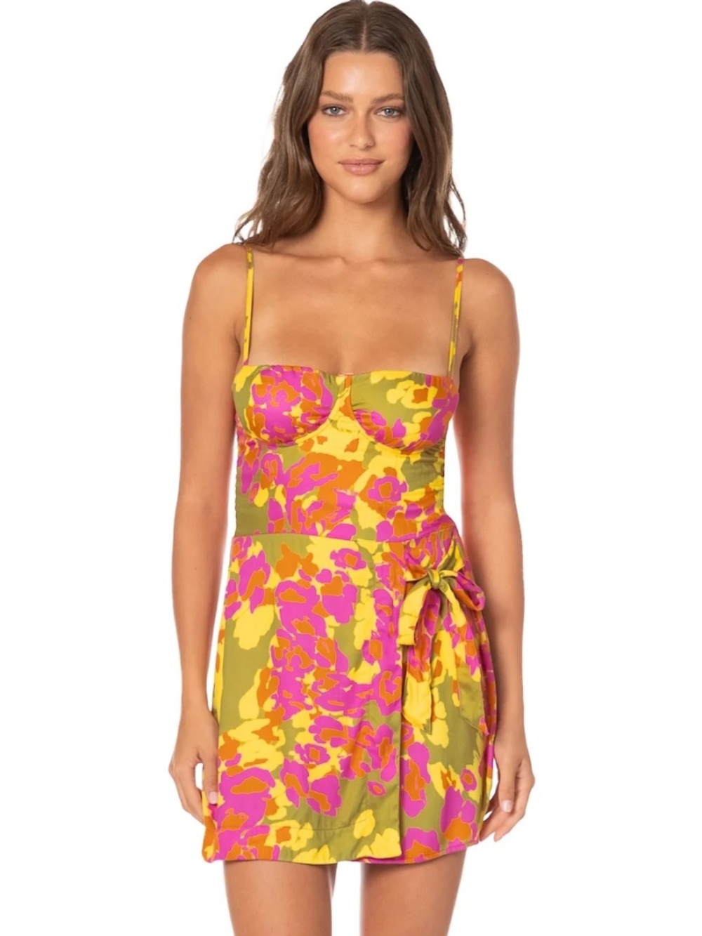 Maaji Cheetah Sun Marena Short Dress Medium NWT